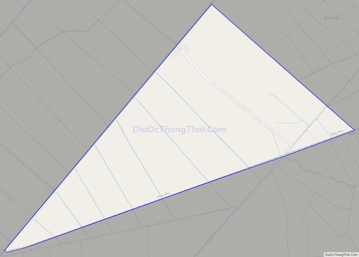 Bản đồ giao thông xã Bình Chánh, huyện Châu Phú