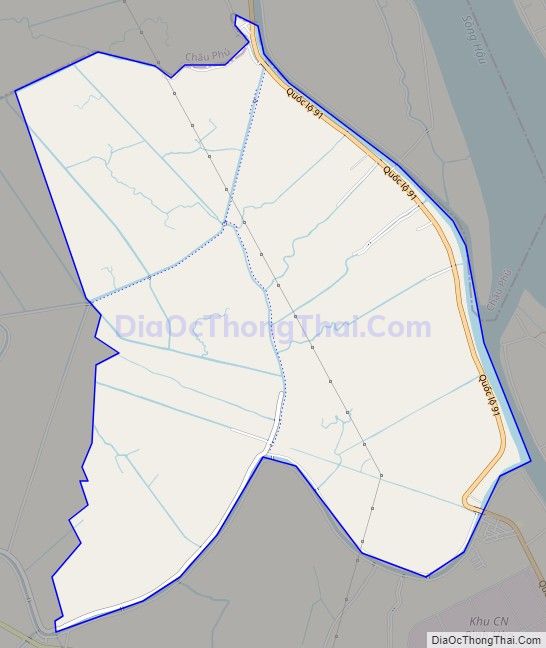 Bản đồ giao thông xã An Hòa, huyện Châu Thành