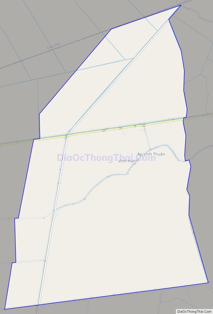 Bản đồ giao thông xã Vĩnh Hanh, huyện Châu Thành