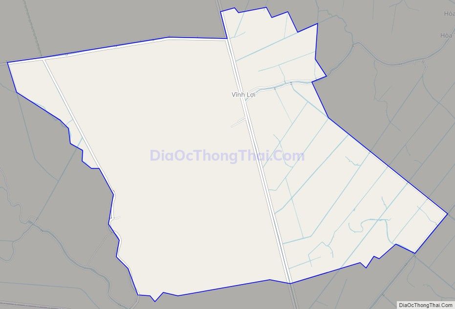 Bản đồ giao thông xã Vĩnh Lợi, huyện Châu Thành