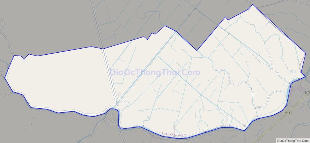 Bản đồ giao thông xã Vĩnh Thành, huyện Châu Thành