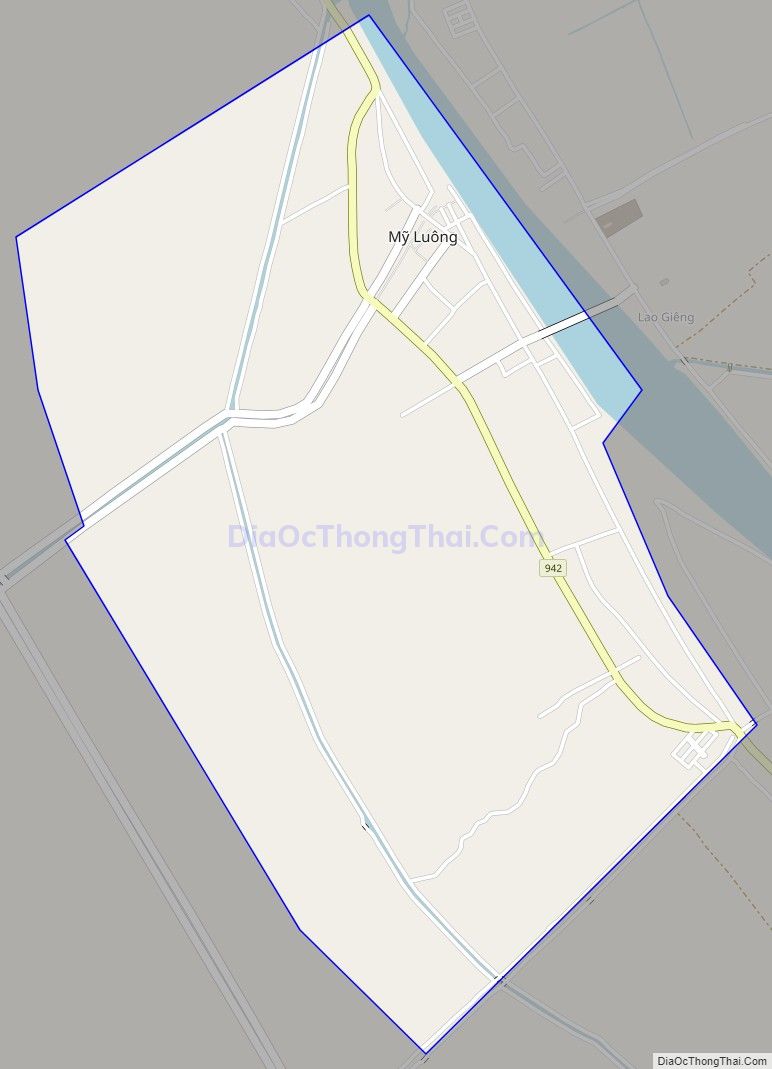 Bản đồ giao thông Thị trấn Mỹ Luông, huyện Chợ Mới