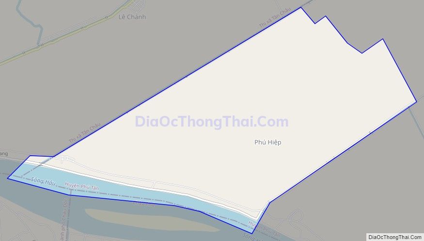 Bản đồ giao thông xã Phú Hiệp, huyện Phú Tân