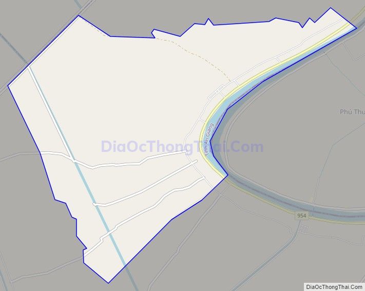 Bản đồ giao thông xã Phú Lâm, huyện Phú Tân