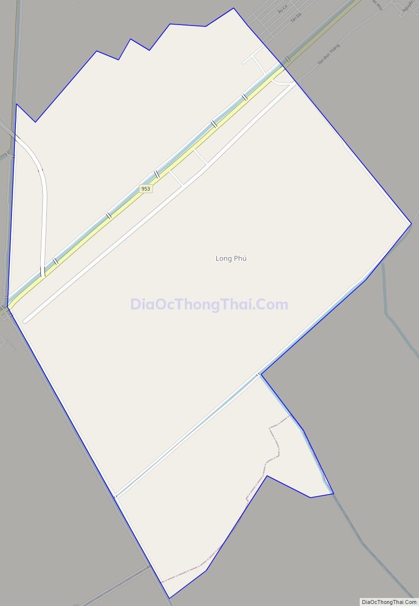 Bản đồ giao thông phường Long Phú, thị xã Tân Châu