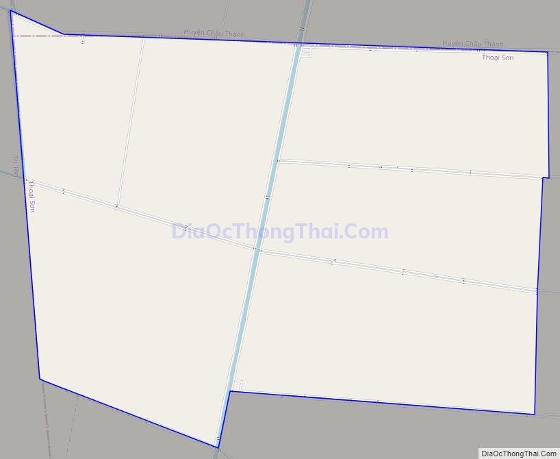 Bản đồ giao thông xã Tây Phú, huyện Thoại Sơn