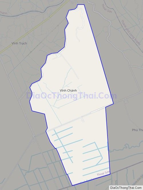Bản đồ giao thông xã Vĩnh Chánh, huyện Thoại Sơn