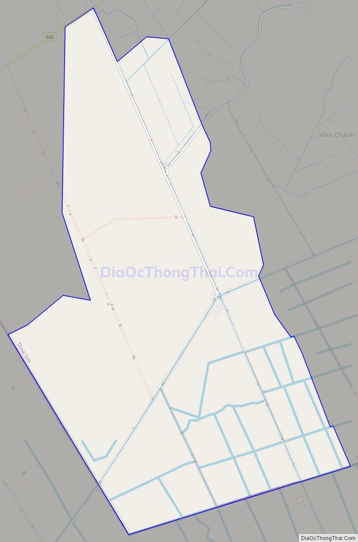 Bản đồ giao thông xã Vĩnh Khánh, huyện Thoại Sơn