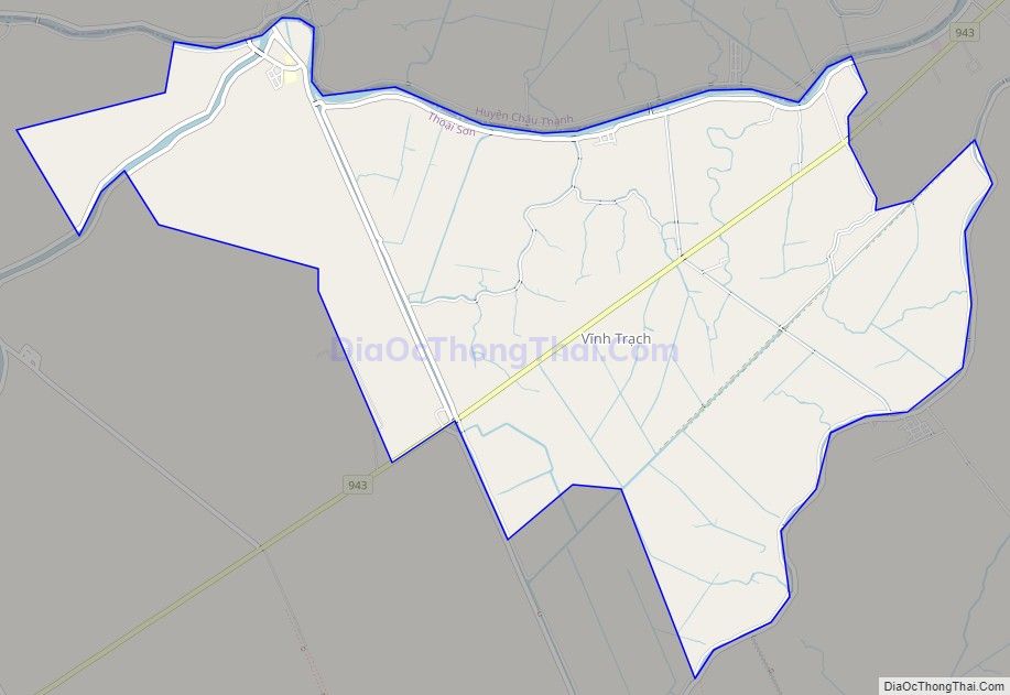 Bản đồ giao thông xã Vĩnh Trạch, huyện Thoại Sơn
