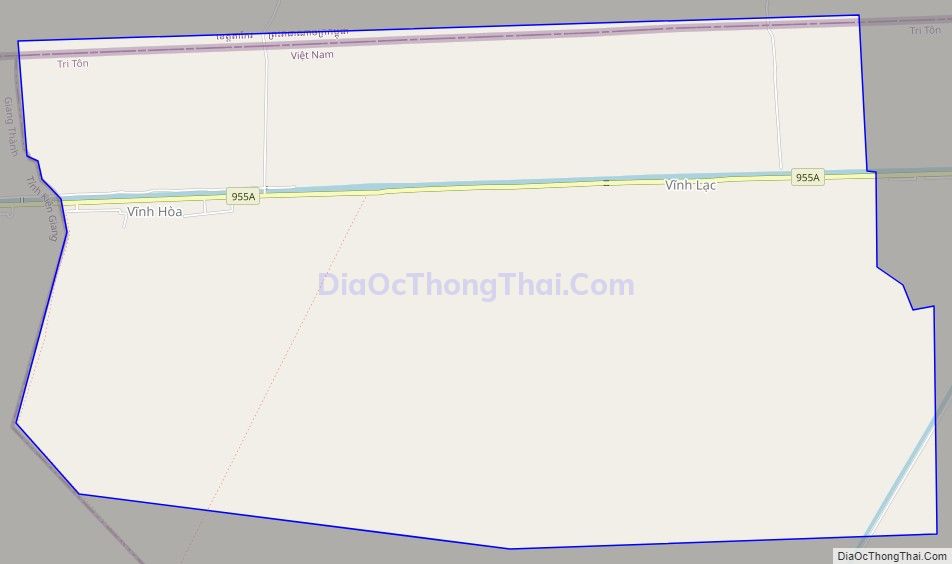 Bản đồ giao thông xã Vĩnh Gia, huyện Tri Tôn