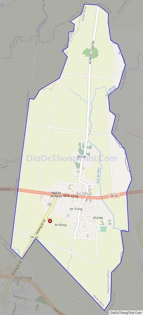 Bản đồ giao thông xã An Nhứt, huyện Long Điền