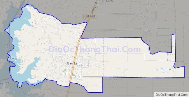 Bản đồ giao thông xã Bàu Lâm, huyện Xuyên Mộc