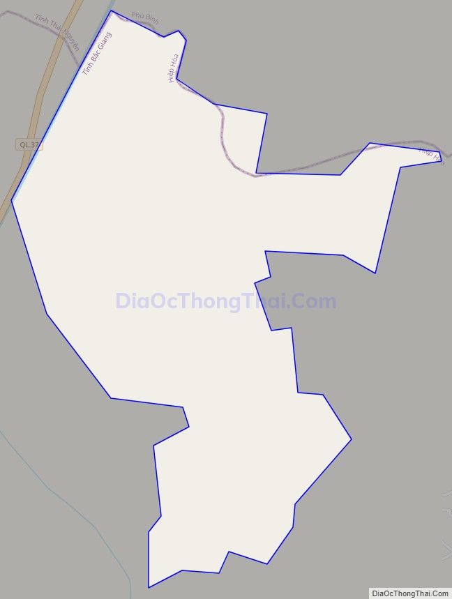 Bản đồ giao thông xã Hoàng Lương, huyện Hiệp Hòa