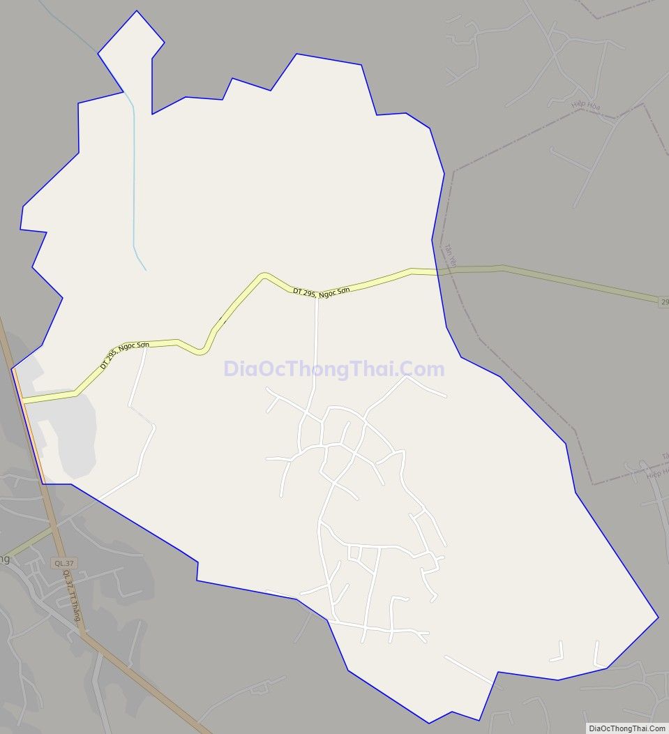 Bản đồ giao thông xã Ngọc Sơn, huyện Hiệp Hòa
