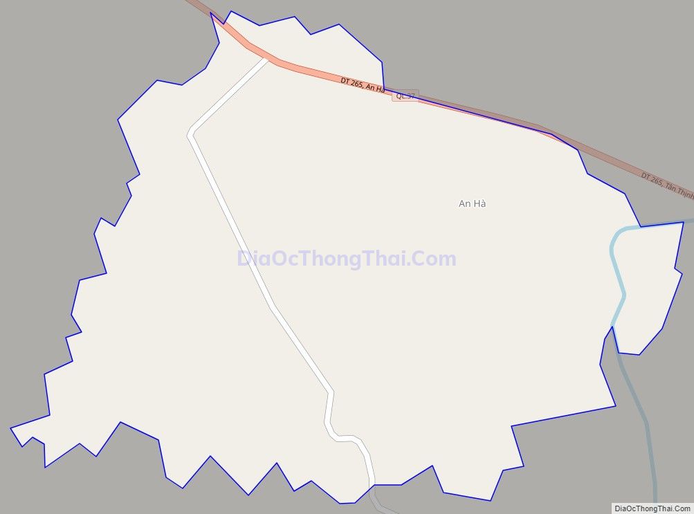 Bản đồ giao thông xã An Hà, huyện Lạng Giang