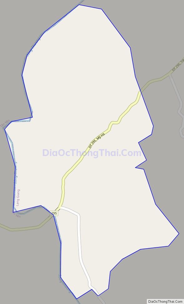 Bản đồ giao thông xã Mỹ Hà, huyện Lạng Giang