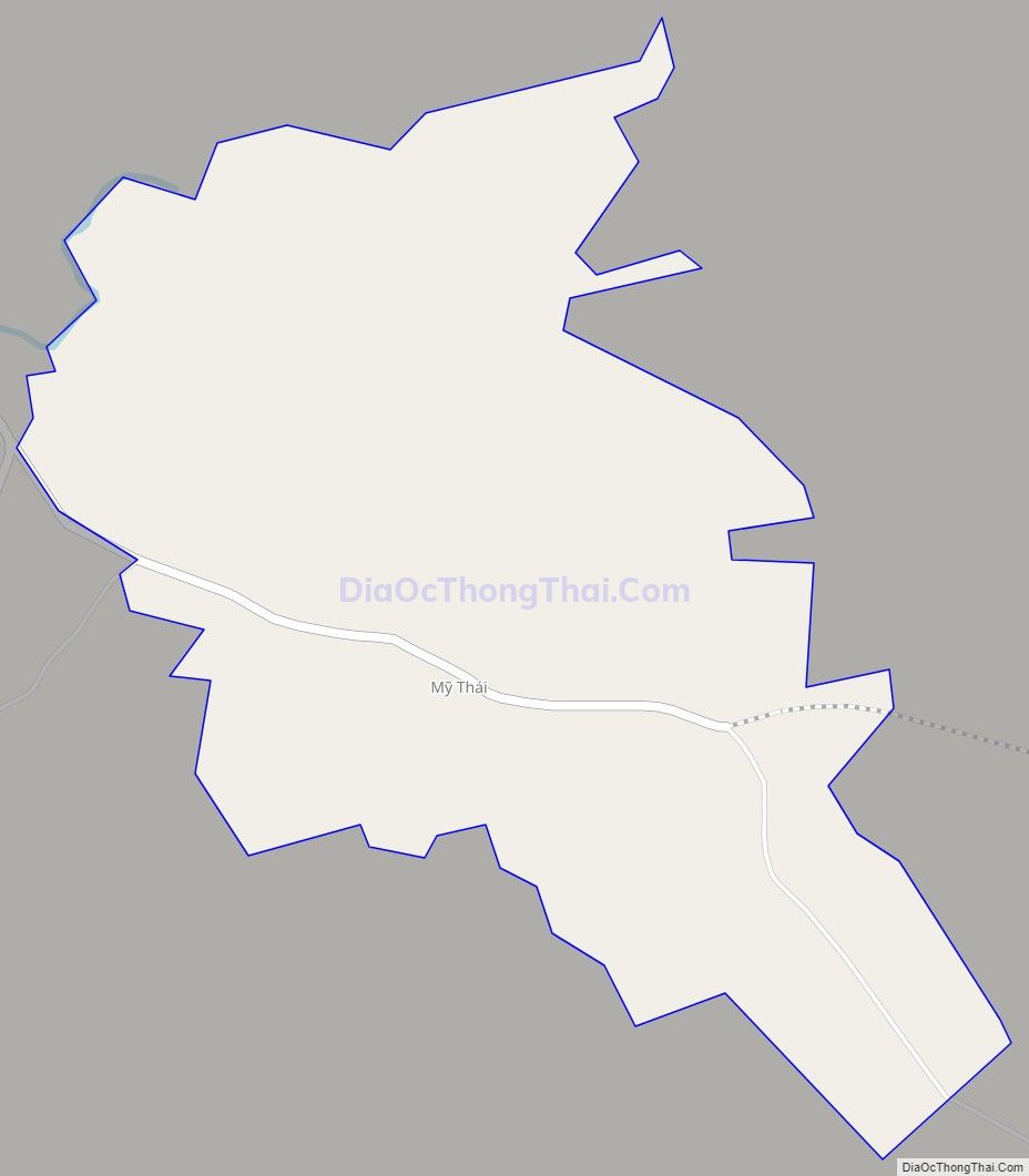 Bản đồ giao thông xã Mỹ Thái, huyện Lạng Giang