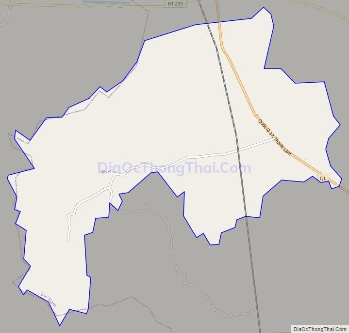 Bản đồ giao thông xã Thanh Lâm, huyện Lục Nam