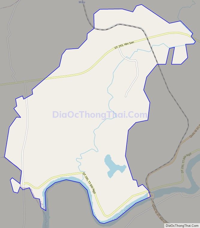 Bản đồ giao thông xã Yên Sơn, huyện Lục Nam