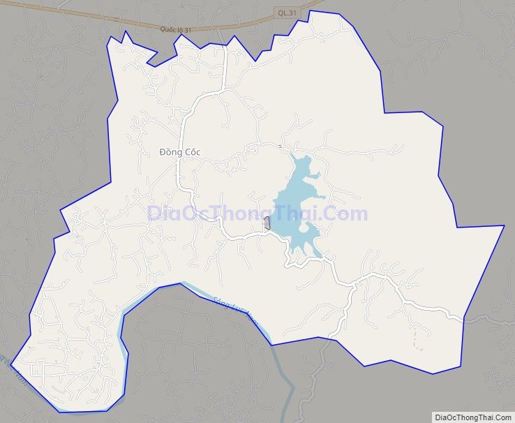 Bản đồ giao thông xã Đồng Cốc, huyện Lục Ngạn