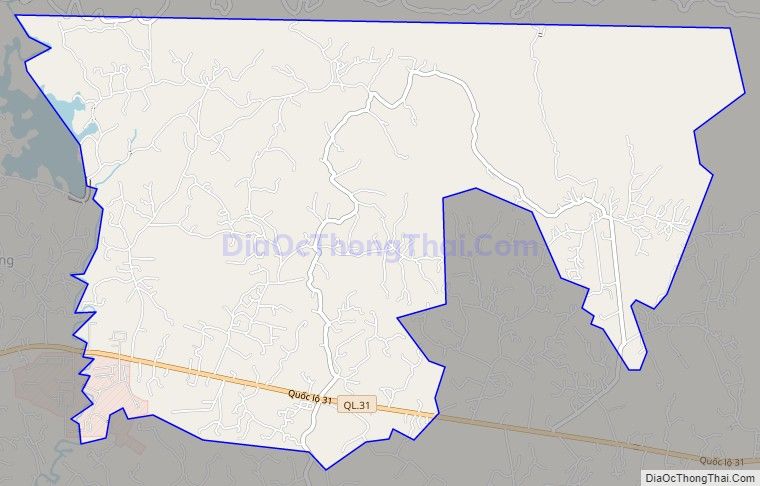 Bản đồ giao thông xã Giáp Sơn, huyện Lục Ngạn