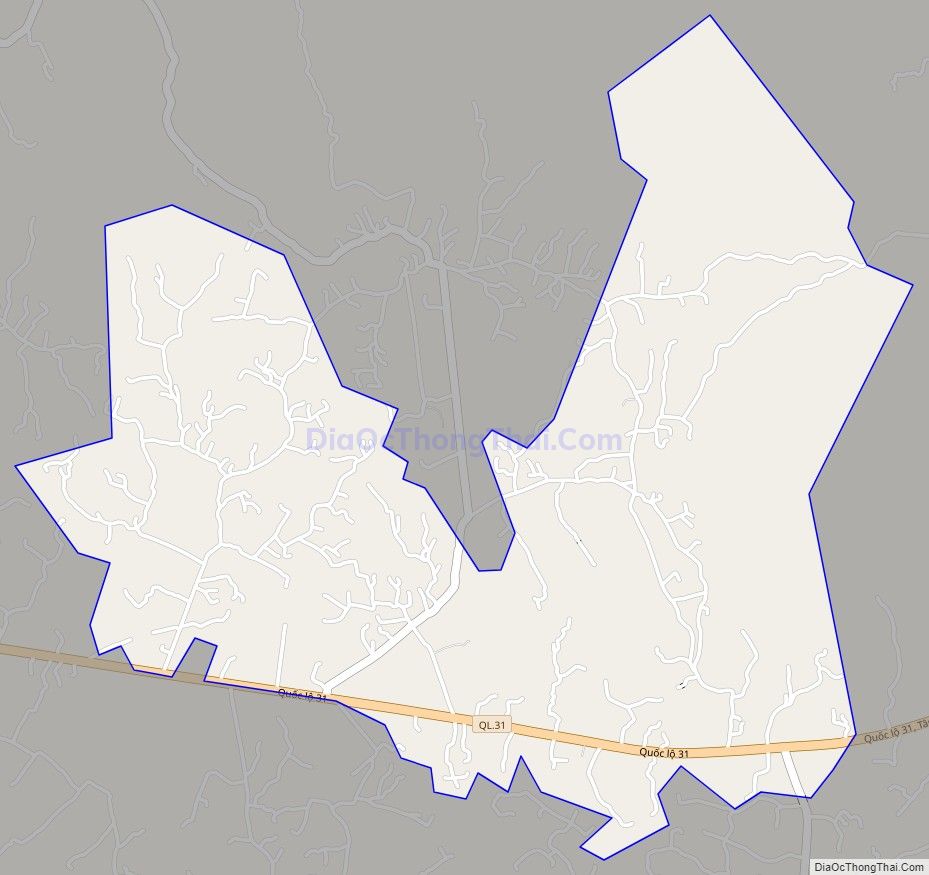 Bản đồ giao thông xã Phì Điền, huyện Lục Ngạn