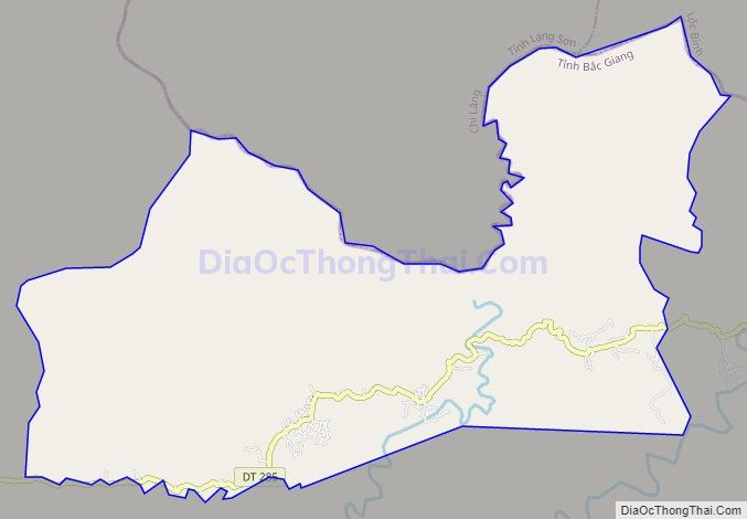 Bản đồ giao thông xã Phong Minh, huyện Lục Ngạn