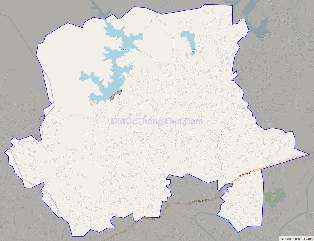 Bản đồ giao thông xã Quý Sơn, huyện Lục Ngạn
