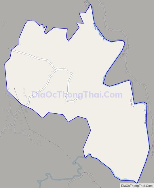 Bản đồ giao thông xã Liên Chung, huyện Tân Yên