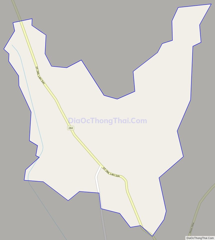 Bản đồ giao thông xã Liên Sơn, huyện Tân Yên