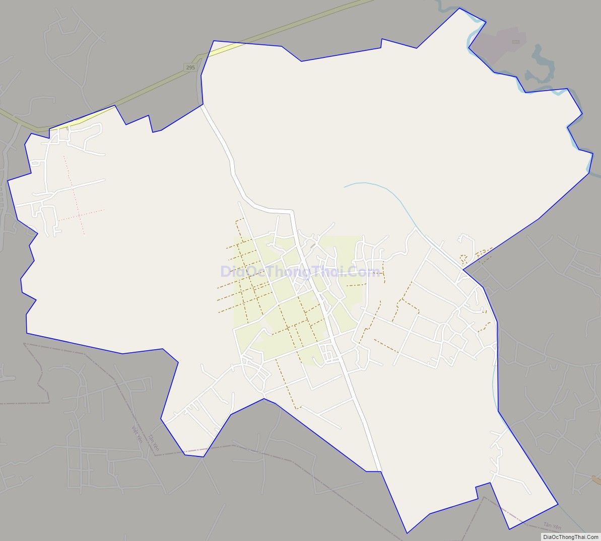 Bản đồ giao thông xã Ngọc Thiện, huyện Tân Yên