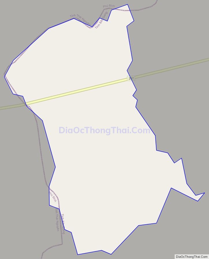 Bản đồ giao thông xã Phúc Sơn, huyện Tân Yên