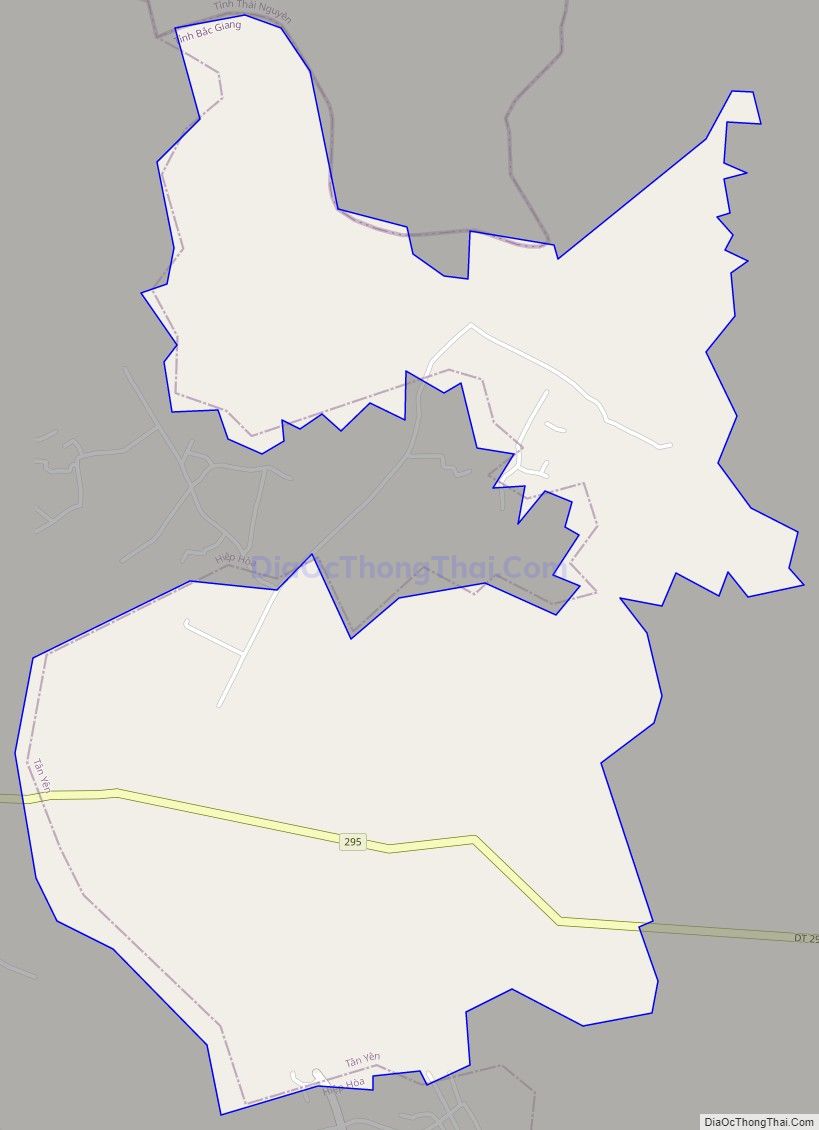 Bản đồ giao thông xã Việt Ngọc, huyện Tân Yên