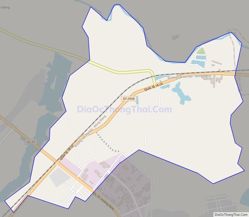 Bản đồ giao thông xã Hồng Thái, huyện Việt Yên