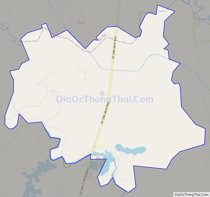 Bản đồ giao thông xã Minh Đức, huyện Việt Yên