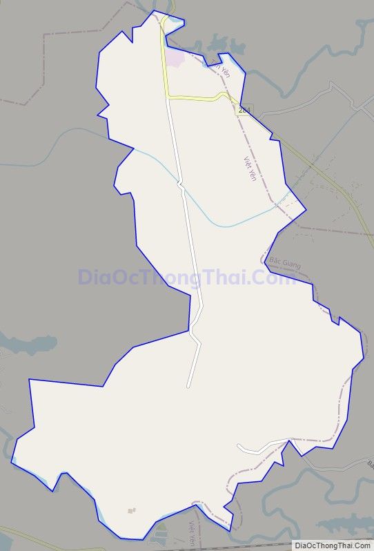 Bản đồ giao thông xã Nghĩa Trung, huyện Việt Yên