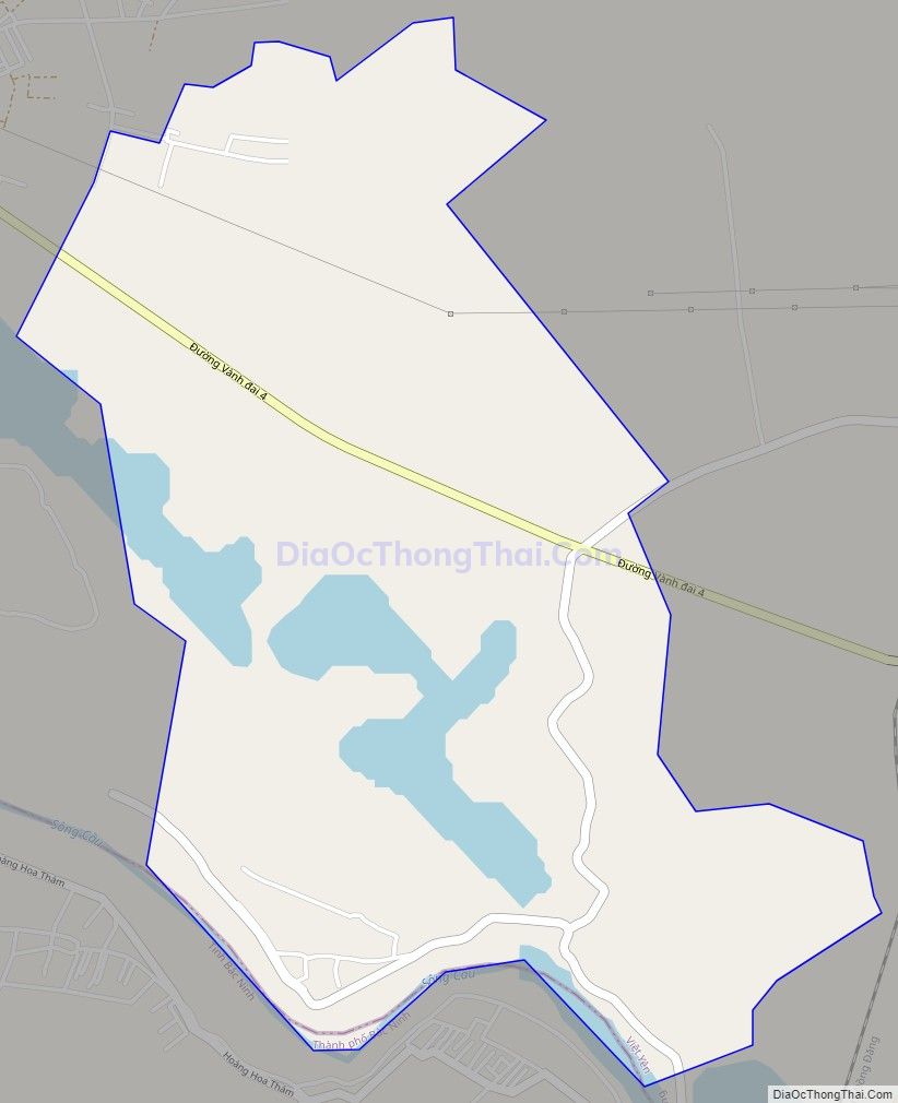 Bản đồ giao thông xã Ninh Sơn, huyện Việt Yên