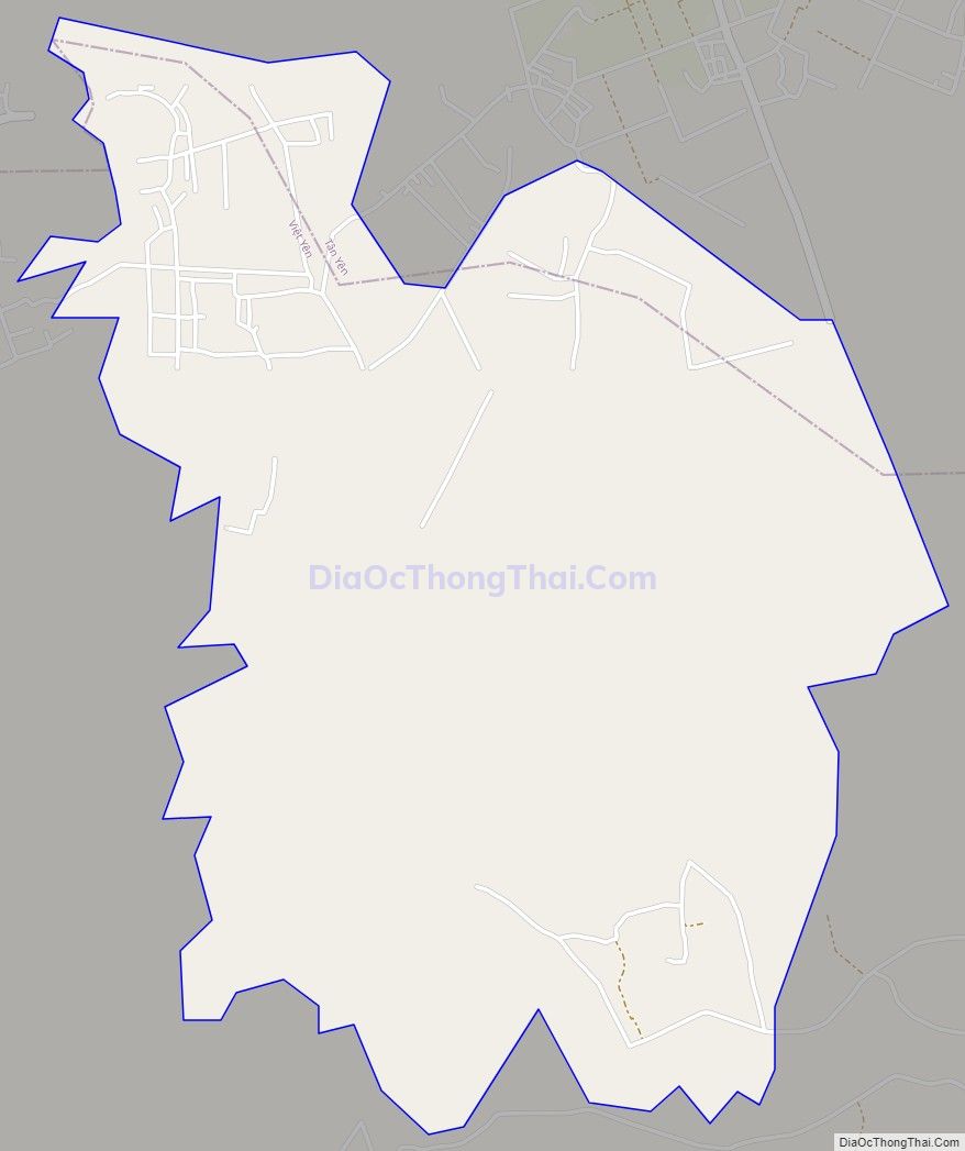 Bản đồ giao thông xã Thượng Lan, huyện Việt Yên