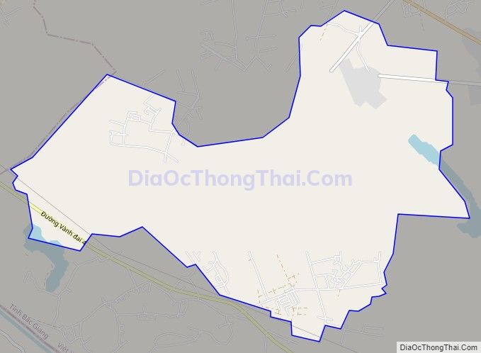 Bản đồ giao thông xã Trung Sơn, huyện Việt Yên