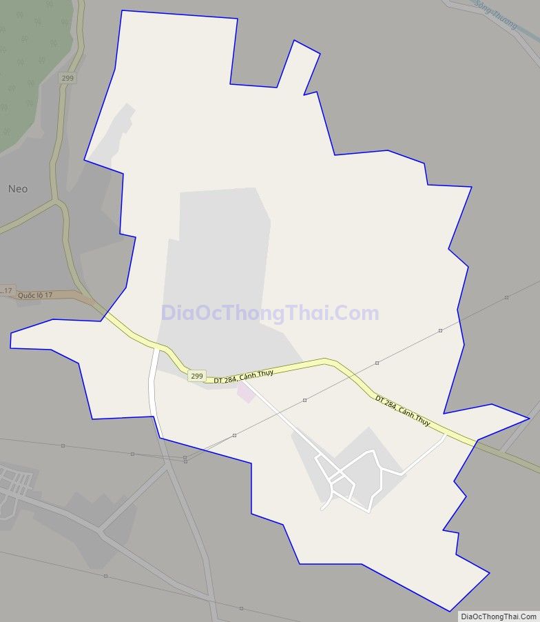 Bản đồ giao thông xã Cảnh Thụy, huyện Yên Dũng