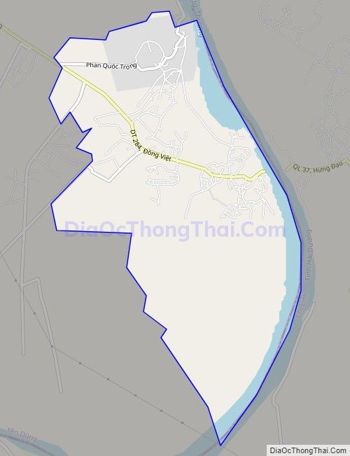 Bản đồ giao thông xã Đồng Việt, huyện Yên Dũng