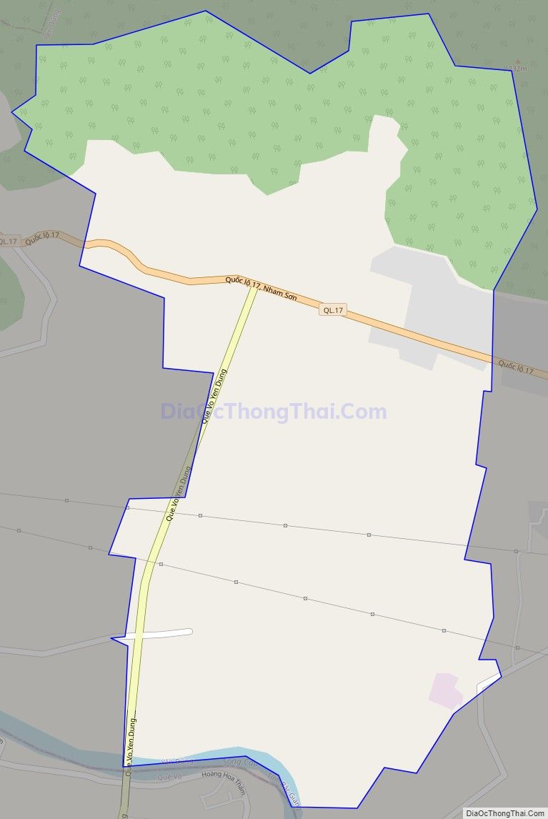 Bản đồ giao thông xã Nham Sơn (cũ), huyện Yên Dũng