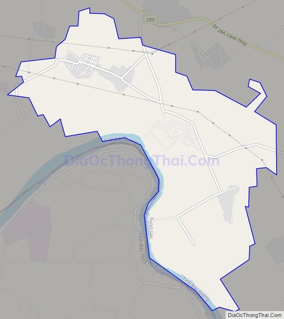 Bản đồ giao thông xã Tư Mại, huyện Yên Dũng