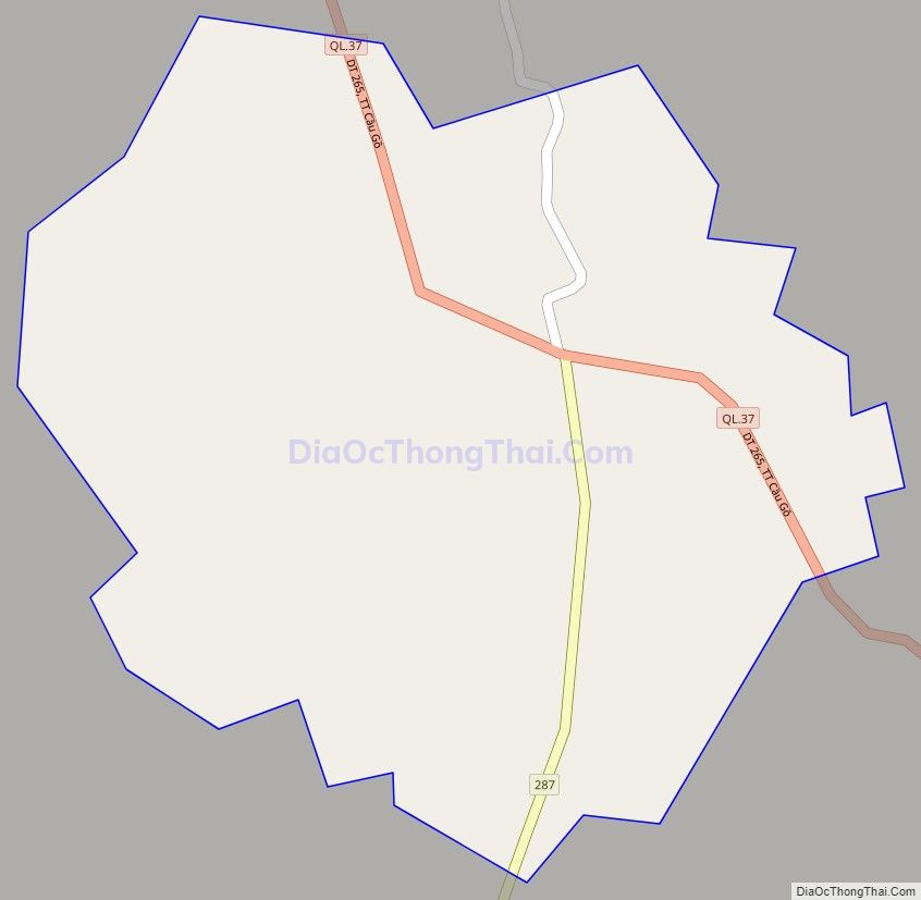 Bản đồ giao thông Thị trấn Cầu Gồ (cũ), huyện Yên Thế