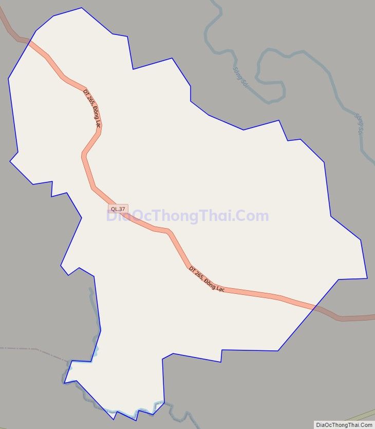 Bản đồ giao thông xã Đồng Lạc, huyện Yên Thế