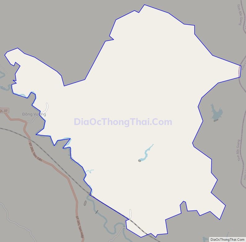 Bản đồ giao thông xã Đồng Vương, huyện Yên Thế
