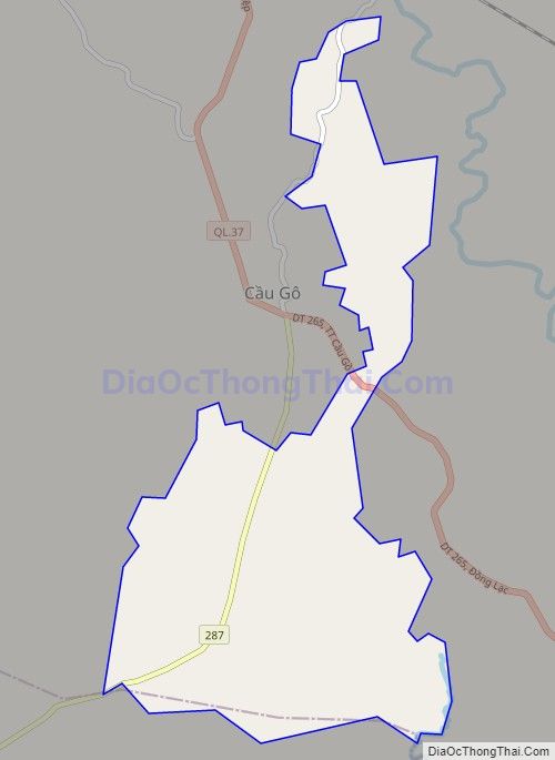 Bản đồ giao thông Thị trấn Phồn Xương, huyện Yên Thế