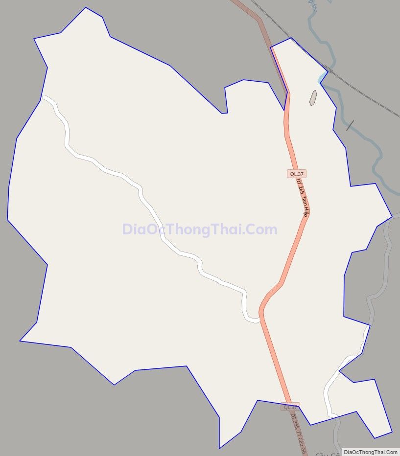 Bản đồ giao thông xã Tam Hiệp, huyện Yên Thế