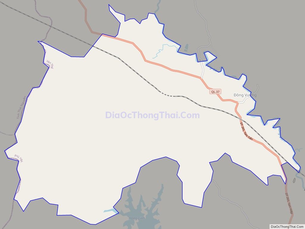 Bản đồ giao thông xã Tam Tiến, huyện Yên Thế