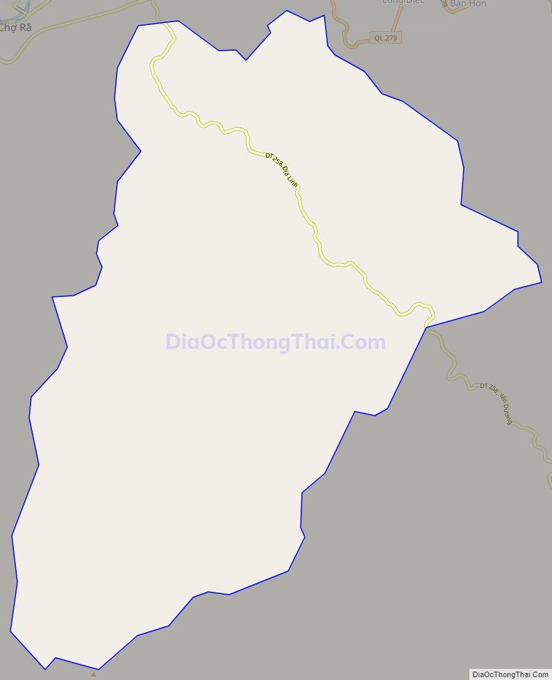 Bản đồ giao thông xã Địa Linh, huyện Ba Bể